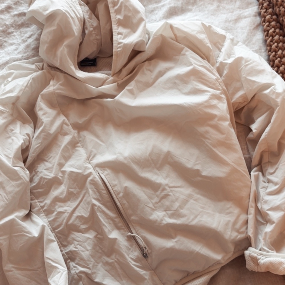 North face rain coat hoodie